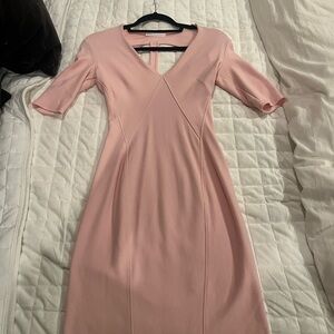 Helmut Lang Blush Pink Long Sleeve Dress